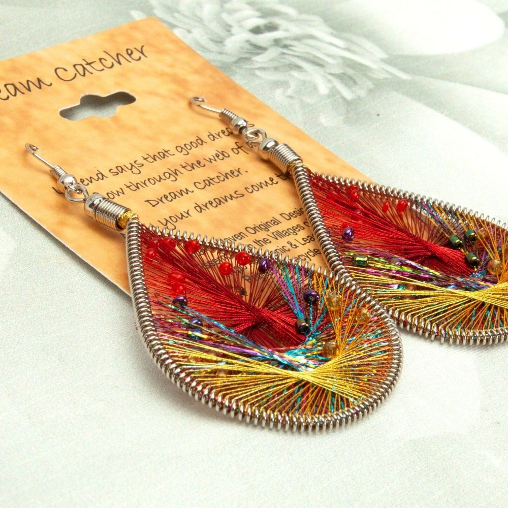El Paso Trading Post Dream Catcher Woven Earrings